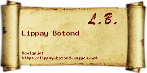 Lippay Botond névjegykártya