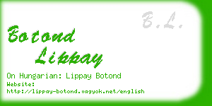 botond lippay business card